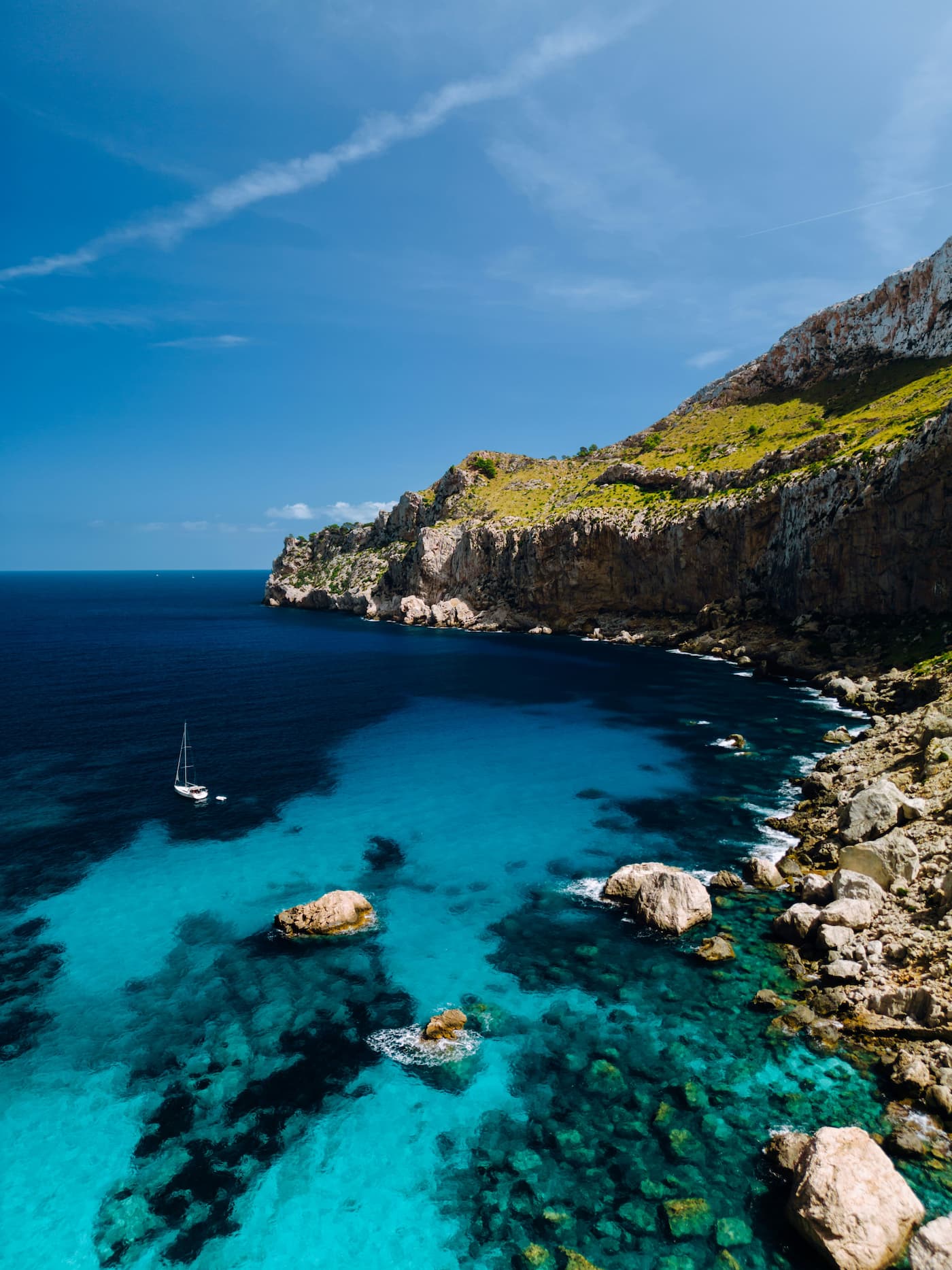 Costa de Mallorca y aguas del Mediterráneo